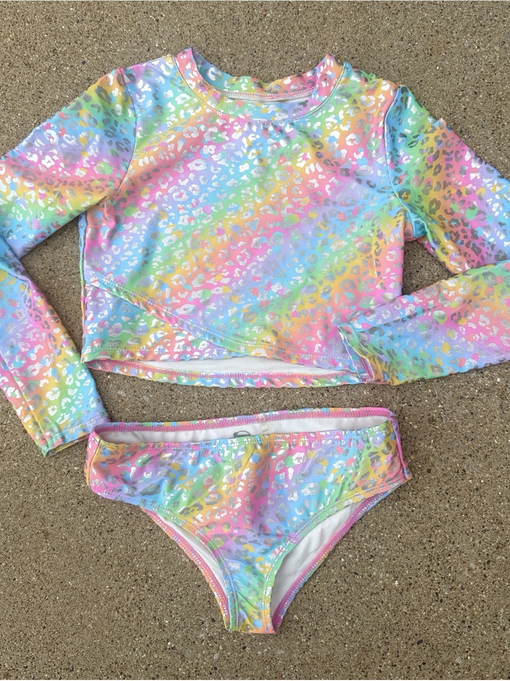 Banana Boat Two Piece long sleeve Rashguard swimsuit